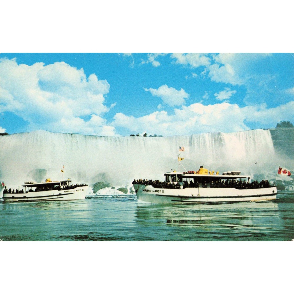 Maid of the Mist Niagara Falls American Falls Vintage Postcard Gordon Counsell